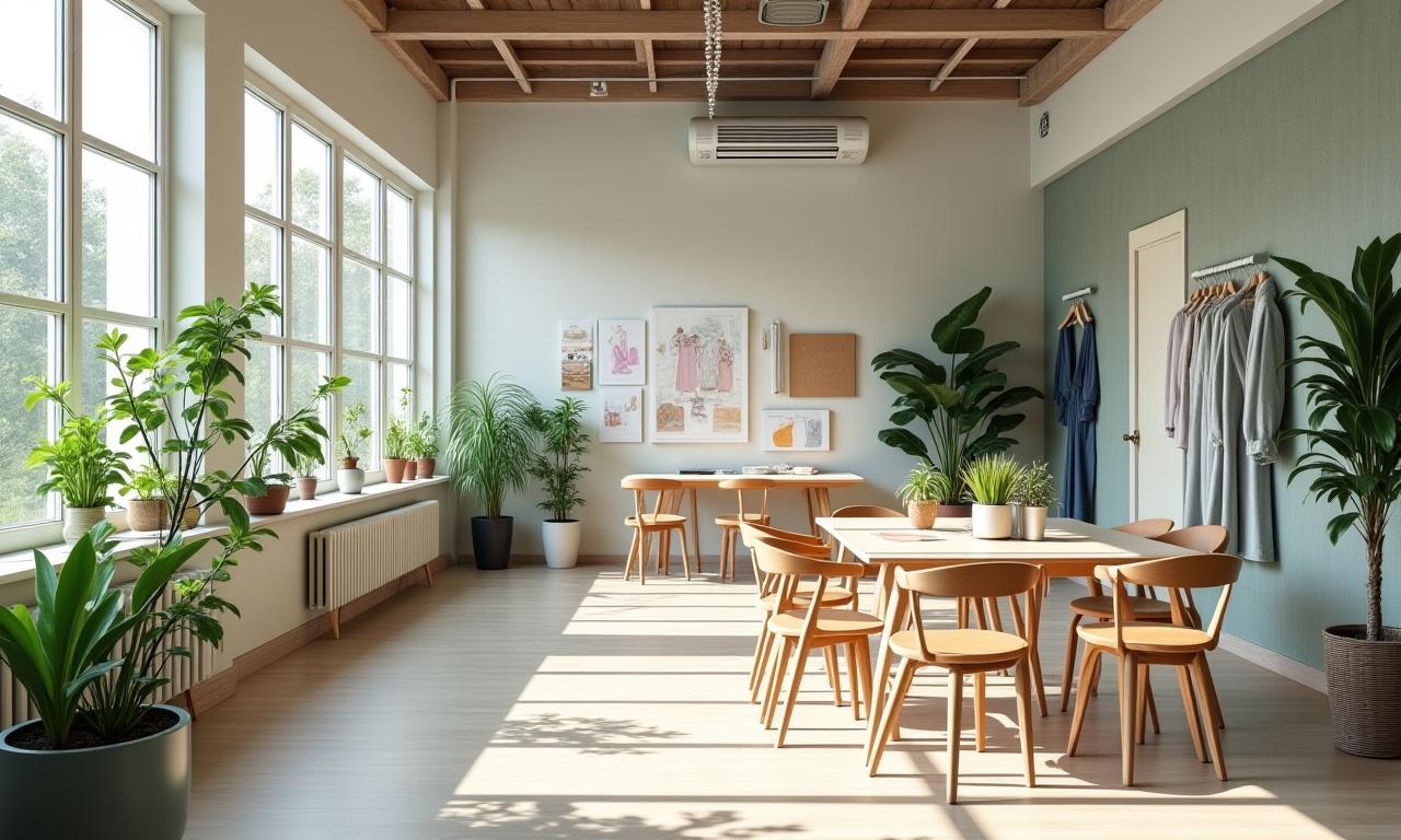 Espacio de trabajo moda sostenible